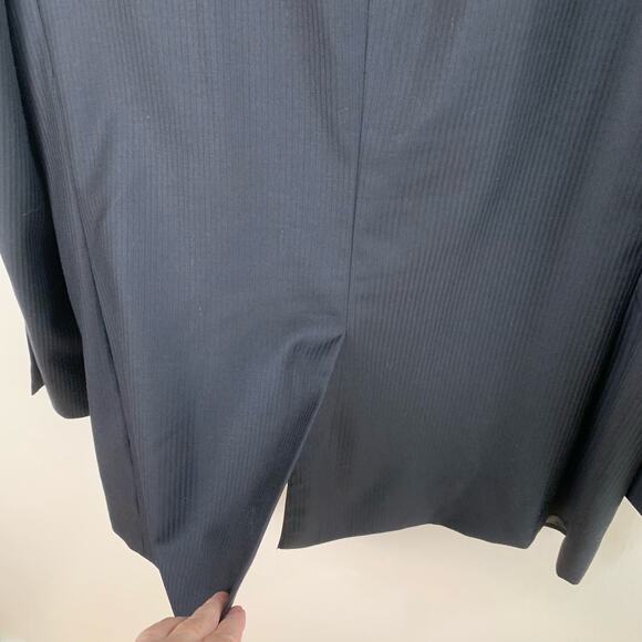 Jos A Bank Size 44L/39L Men's 2-Piece Suit Pants Sport Coat Blazer Jacket Black - Picture 9 of 16